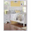 Moderne 1pc lit chambre à coucher lit-bateau tête de lit design blanc-1965735294