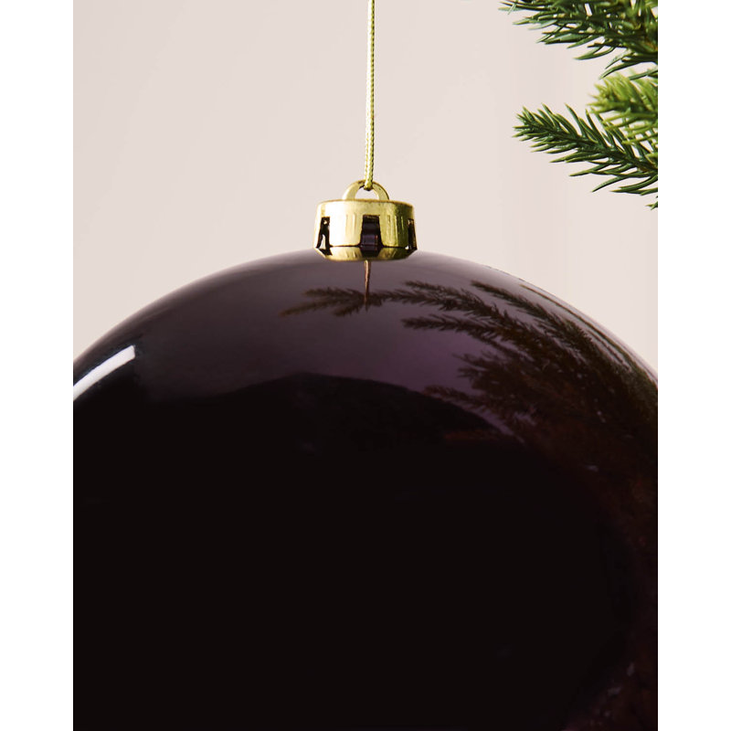 21.8cm Polystyrene Bauble, 21.8 cm H x 20 cm W x 20 cm D, Purple