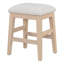 Ensemble de table de salle à manger 4 pièces avec 3 tiroirs de rangement rétro, idéal pour les petits espaces et les cuisines modernes (naturel)-1437509261