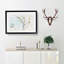 A White Cherry Blossom Tree Watercolour - Single Picture Frame Print on MDF-56740996-56740990