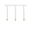 Linear Triple Pendant With Brass