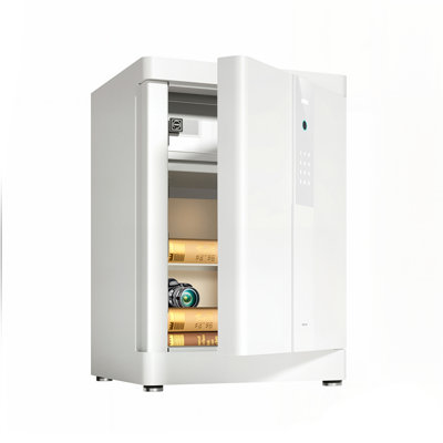 16.14"Household white fingerprint password safe cabinet