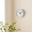 Horloge murale en plastique silencieuse convenant à la décoration 10 po blanc-1942808717