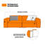 Canapé modulaire orange en cuir véritable-1038754657-1038754656-1038754580