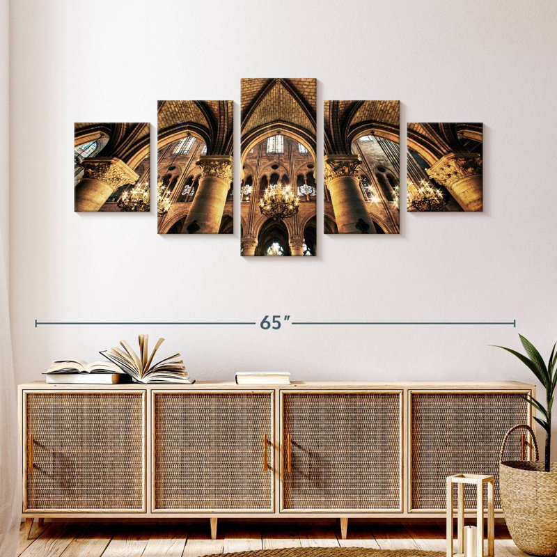 The Notre Dame Cathedral, 24" H x 55" W