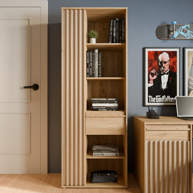 Zaria 201 cm H x 74 cm W Bookcase