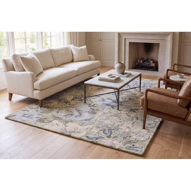 DAISY 9091-499 LT GREEN/MULTI, Rectangle 5' x 8'