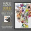Linear Bouquet II, reproduction encadrée - bois massif-1271642419-1271642416