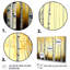 Golden Birch Trees Forest III - ensemble d'art mural sur toile paysage-88084137-88084138