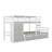 Sanna Kids Twin over Twin Bunk Bed with Drawers-1888922123