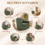 Modern Swivel Armchair W/ Removable Cushions, 360° Rotation & Thick Padding for Living Room-1435882202