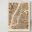 «New York City Street Map Brown» par MIchael Tompsett, reproduction d'art graphique sur toile-856300495