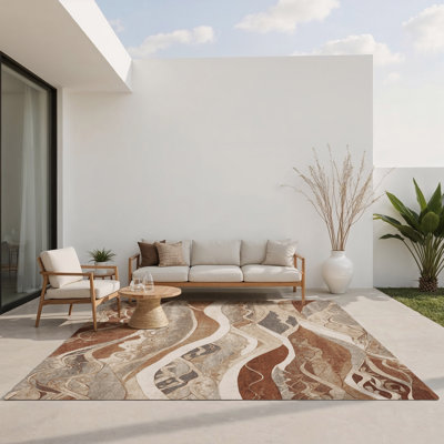 Tapis intérieur et extérieur Shadowed Tides