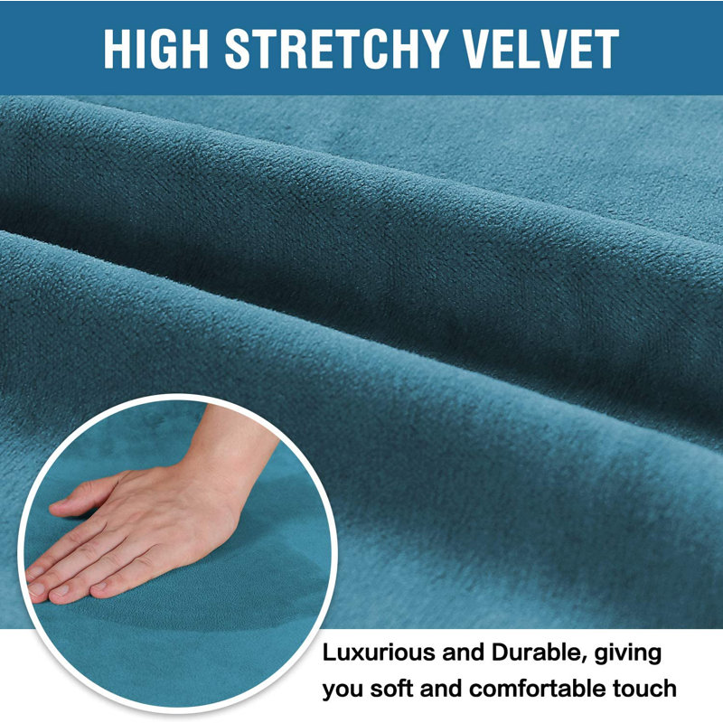Box Cushion Dining Chair Slipcover, Peacock Blue
