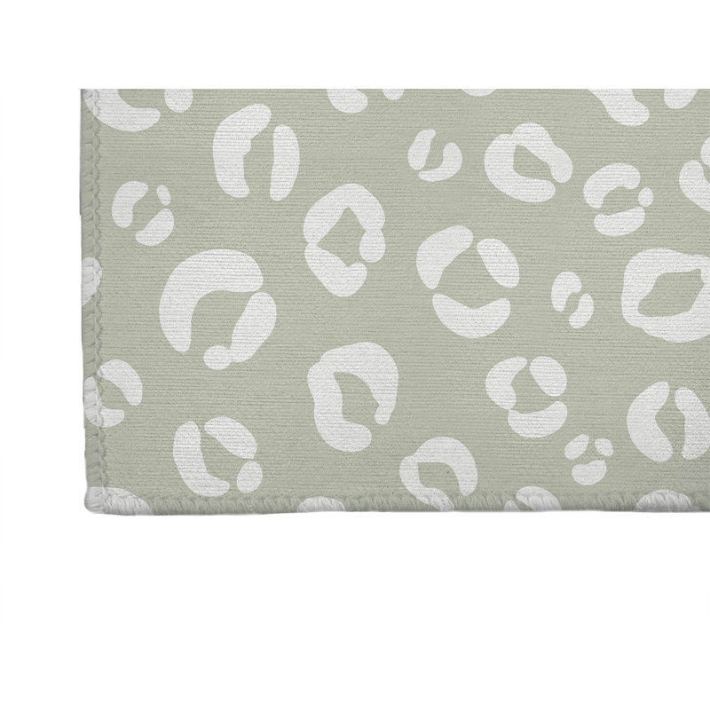 Leopard Play Non-Slip Outdoor Rug, Runner 2'6" x 8'