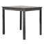 5 pièces de comptoir gris anthracite pour salle à manger: table carrée en bois d'ingénierie de 36 pouces et 4 tabourets en mélange de lin de hauteur, 4 places, installation facile et rapide avec design transitionnel, bois franc, sièges rembourrés en lin,