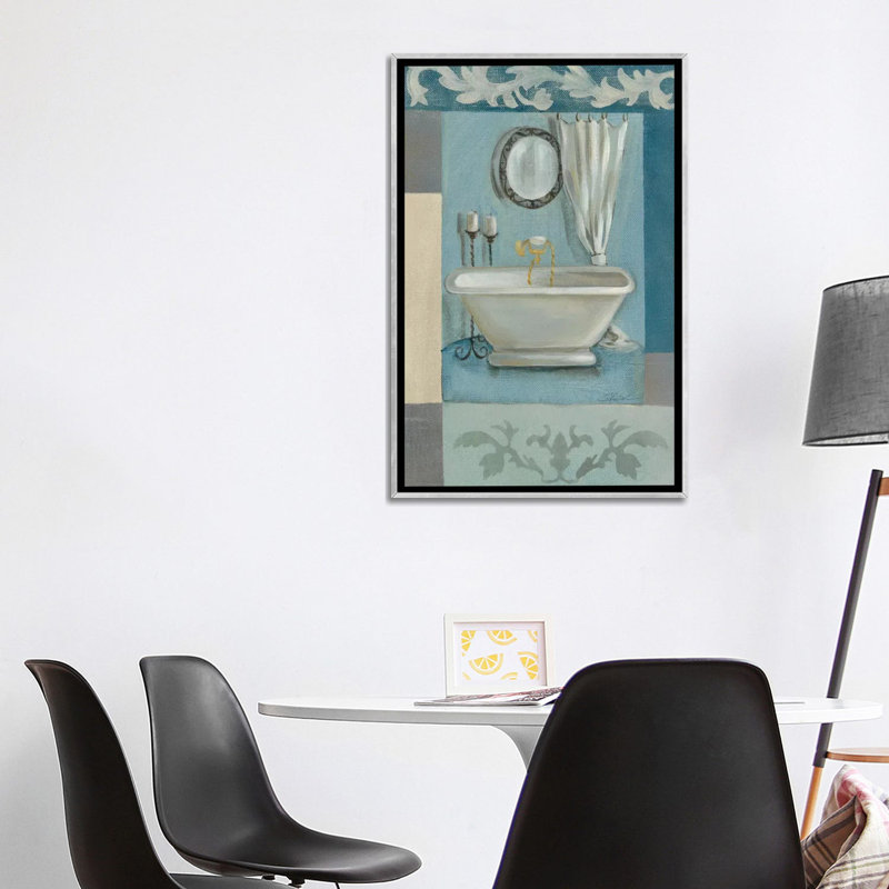 «Lily and Tile» par Silvia Vassileva - reproduction d'art, Aucun mat, H 60 po x l 40po x P 1,5 po, Toile tendue