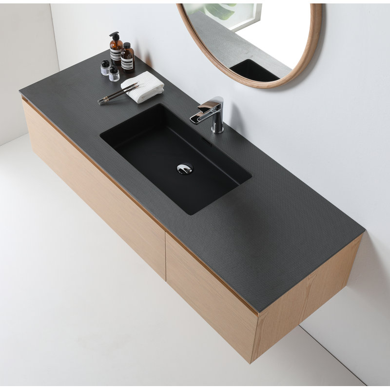 Oslo 60'' W Single Vanity, Whitewash Oak