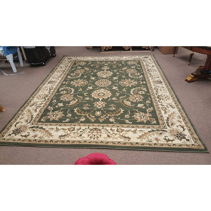 Infinity Oriental Area Rug in Sage Green