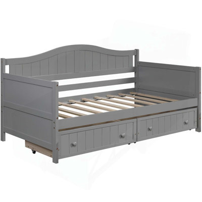 Versatile Wooden Daybed with Drawers for Extra Comfort and Storage