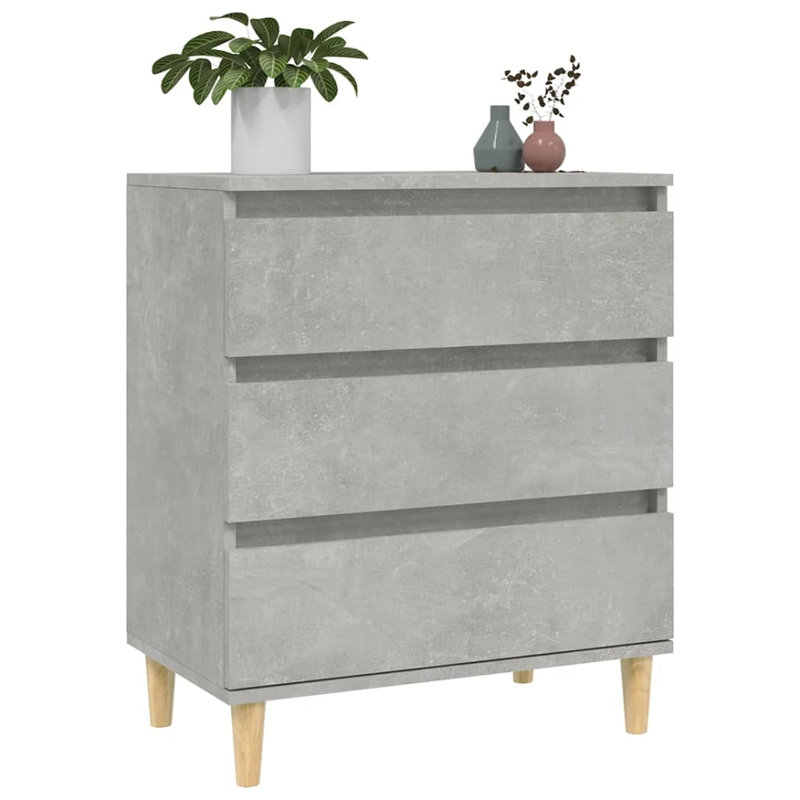 Caraban 60cm Sideboard, Light Grey/Oak