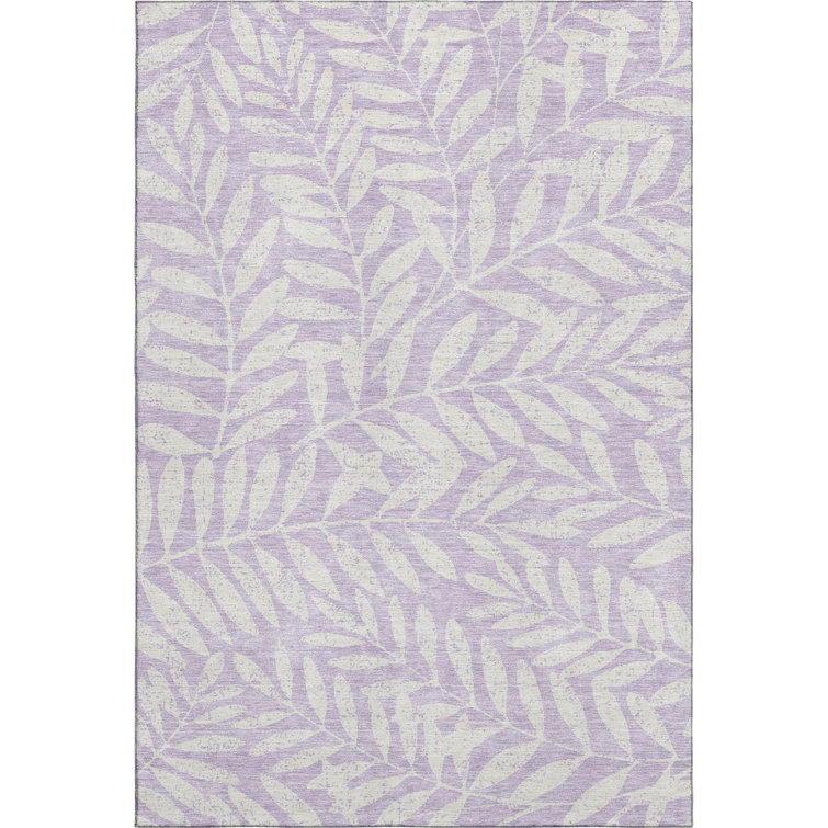 Premium Machine Washable Prisco Lavender Rug