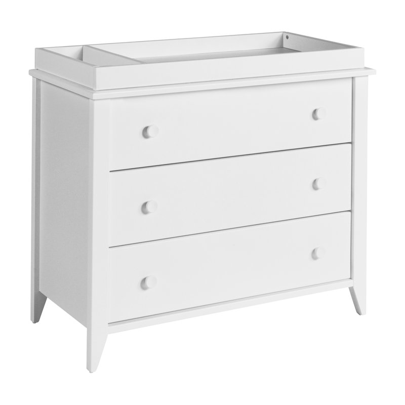 Sprout 3 Drawer Changer Dresser, White