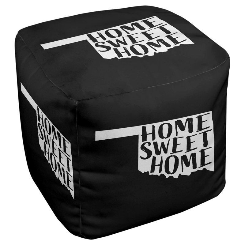 Repose-pieds à cubes oklahoma the home, Noir