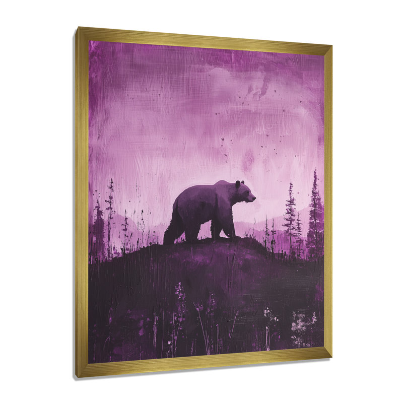 Yreka - animaux, art mural, H 40 po x l 30 po, Reproduction encadrée d'une seule photo, Doré