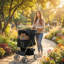 Pet Stroller Carrier Foldable Deluxe Walk Travel Dog-123022376