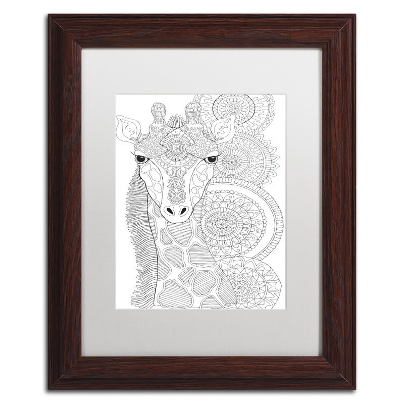 " Animals " by Hello Angel, 14" H x 11" W x 0.5" D, White, Brown Framed