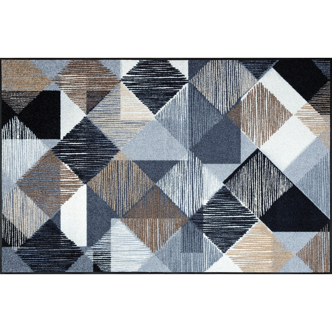 Non-Slip Geometric Indoor Doormat