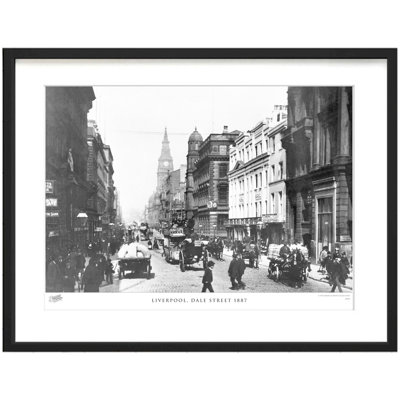 Liverpool, Dale Street 1887 by Francis Frith - Single Picture Frame Print