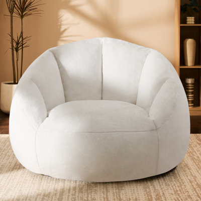 Large Microfiber / Microsuede Shell-Shaped Bean Bag Chair Bean Bag Sofa
