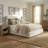 Queen Corduroy Hydraulic Lift Up Storage Bed Frame with Upholstered Wingback, No Box Spring Needed, Cream-205557307-205557304