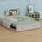 L-Shaped Upholstered Daybed With Pop Up Trundle-1276224474