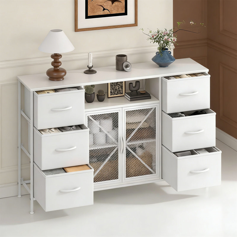 6 - Drawer Chest of Drawers, White