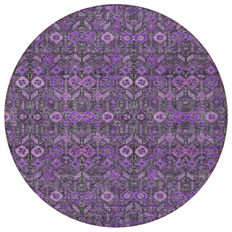Tapis d'intérieur rond 8 pi