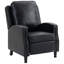 Fauteuil inclinable en cuir clouté-109324986