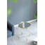 Ensemble de 2 tables d'appoint à dessus en miroir, L: P 18 x 23,5 po: P 16 x 20 po