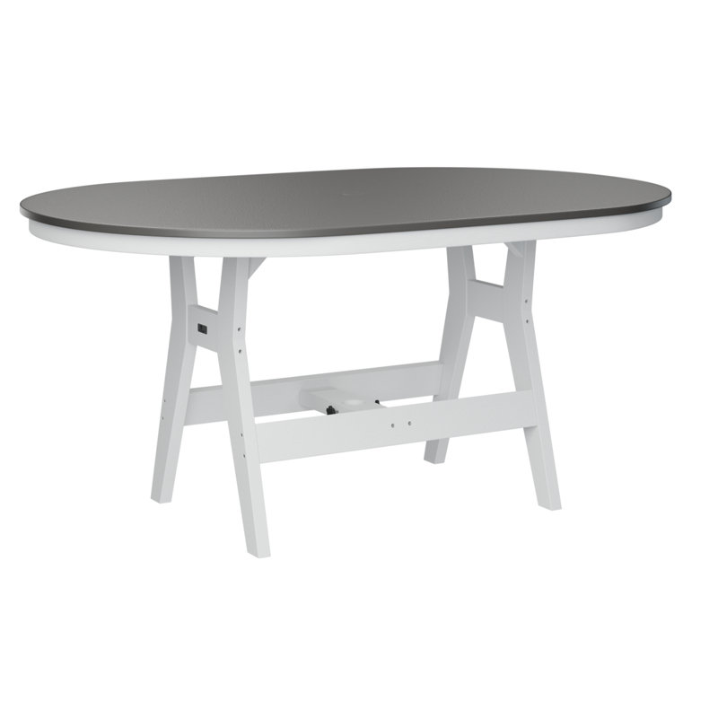 Table de salle à manger Berlin, Acier inoxydable martelé, H 30,37 po x l 64 po x P 44 po