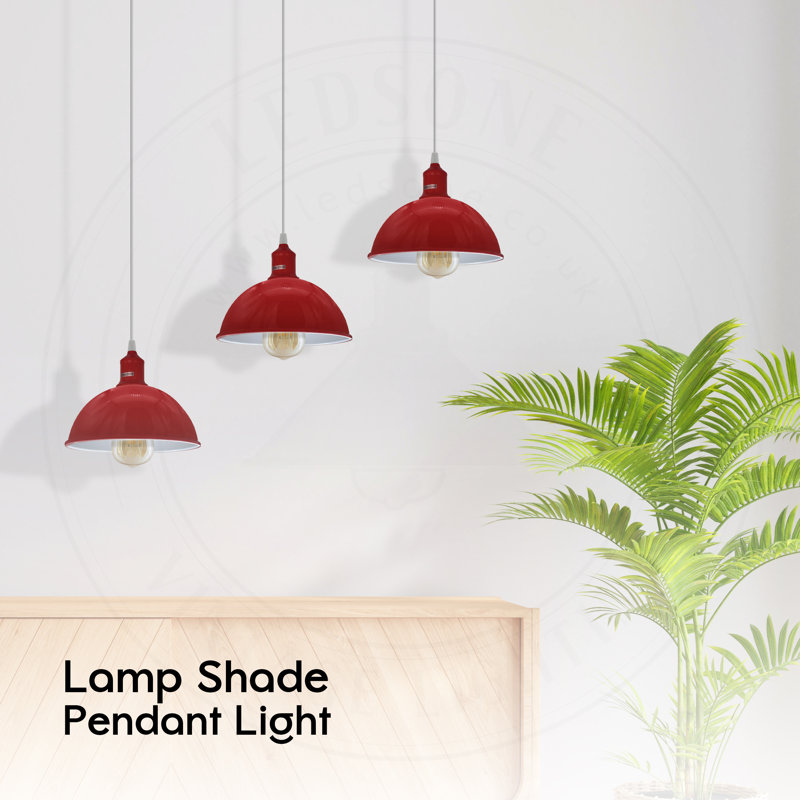 Labeeba 3 - Light Kitchen Island Pendant, Red