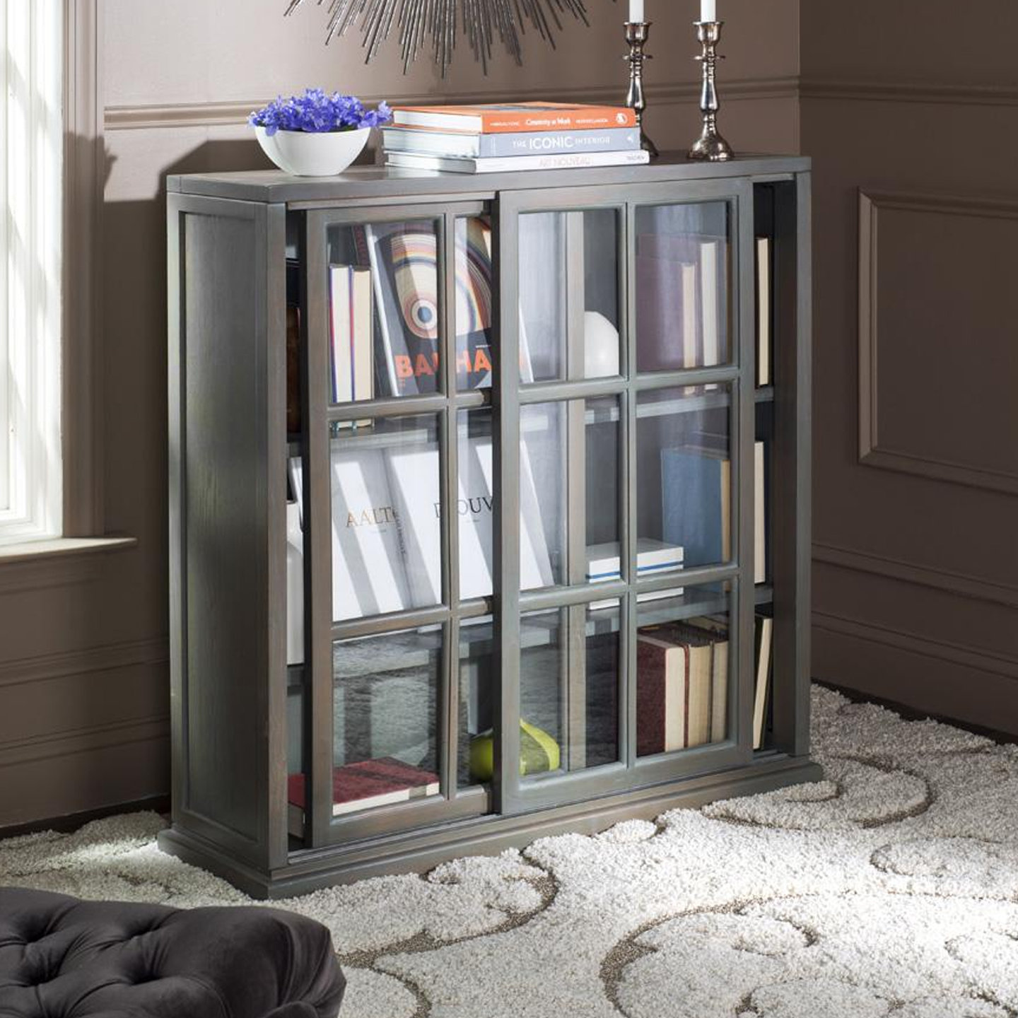 Fayette Standard Bookcase, Ash Gray