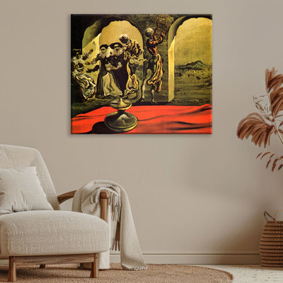 Bust of Voltaire by Salvador Dali Gallery Wrapped Canvas