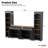 Storage Cabinet,TV Stand With Bookshelf, Rustic Versatile Sideboard With Adjustable Shelves For Living Room-763784433