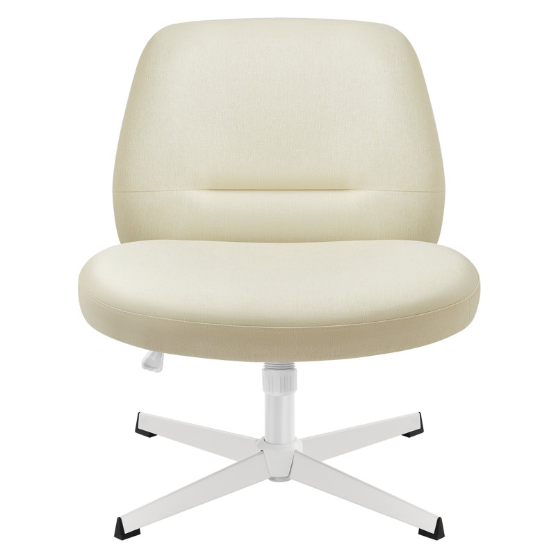 Rentiesville Cotton Blend Office Chair, White