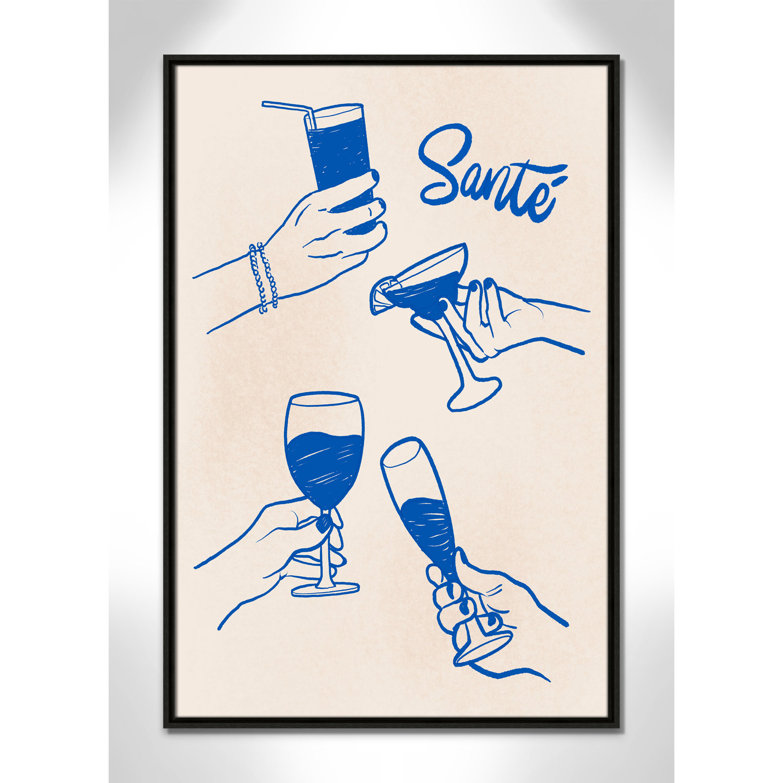 Sante Print by Kimberly Allen, 25.5'' W x 37.5'' H, Espresso Floater