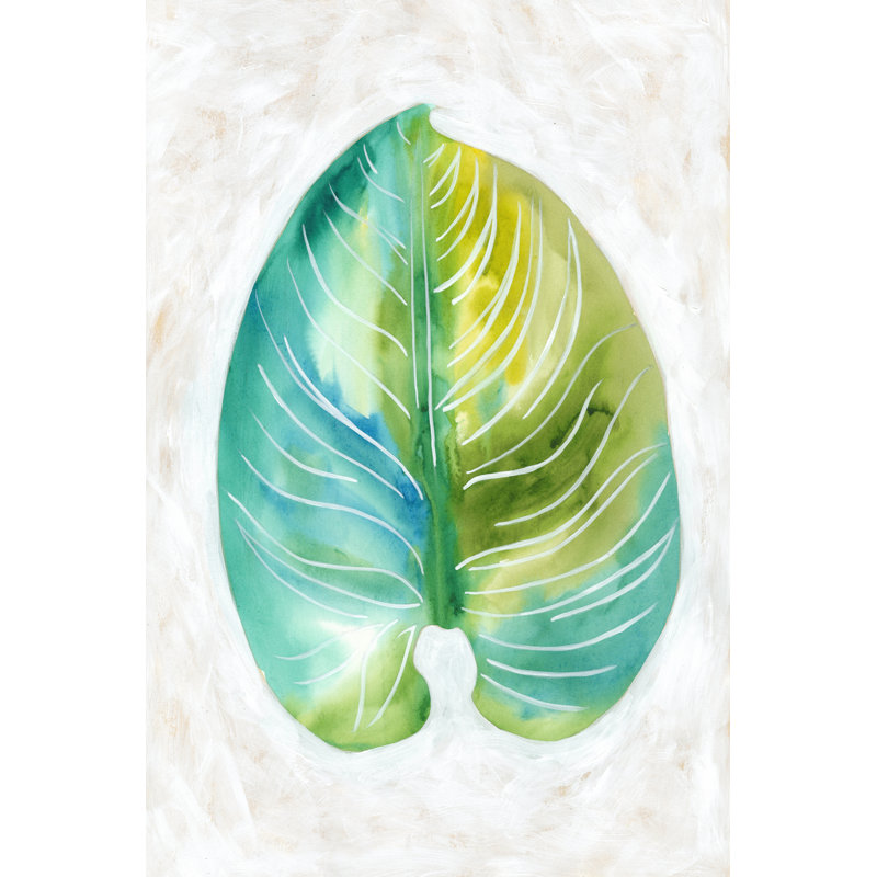 Ocean Side Palms I - Wrapped Canvas Painting, 46cm H x 30cm W x 3.8cm D