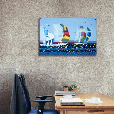Sail Boat  Wrapped Canvas Print