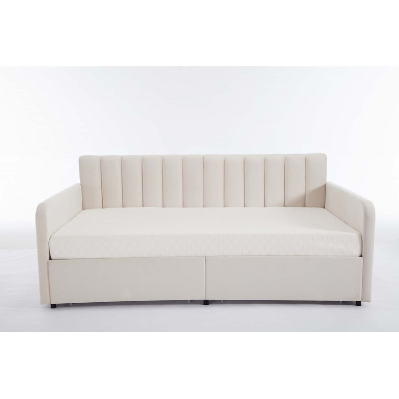 Flora Upholstered Daybed with 2 Drawers